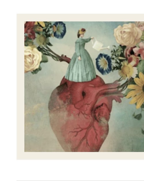 Monthly Membership — a heart blooming with flowers